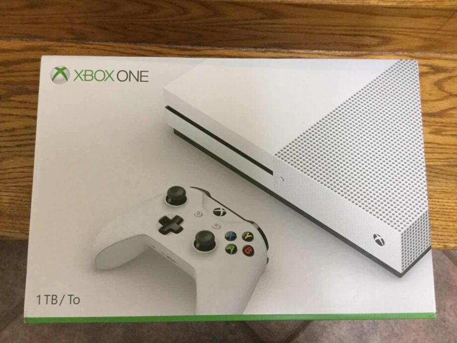 New Microsoft Xbox One S 1TB White Gaming Console
