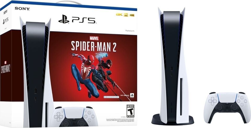 NEW Sony PS5 Disc Console Spider-Man 2 Marvel 3-Game Ps Bundle - Image 3